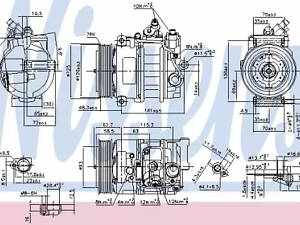 Компресор кондиціонера C-Class, CLC-Class, CLK-Class, E-Class, SLK-Class