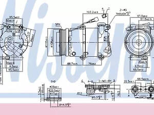 Компрессор кондиционера на C-MAX, C30, Focus, Focus C-MAX, S40, V50