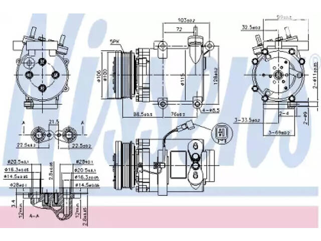 Компрессор кондиционера на C-MAX, C30, Focus, S40