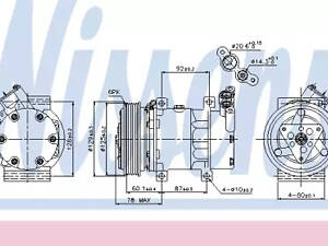 Компрессор кондиционера на Clio, Kangoo, Megane, Scenic