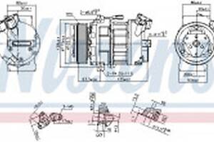 Компрессор кондиционера на Espace, Laguna, Latitude, Master, Movano, NV300, NV400, Primastar, Traffic, Vivaro A, Viva...