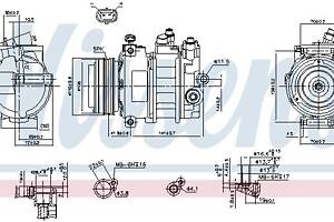 Компрессор кондиционера OPEL ASTRA G (T98) / OPEL ZAFIRA A (T98) 1998-2009 г.