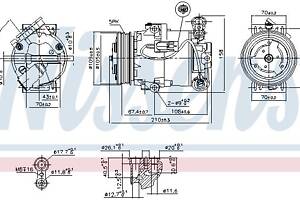 Компрессор кондиционера OPEL ASTRA H (A04) 2004-2014 г.