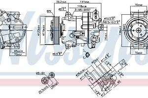 Компрессор кондиционера OPEL ASTRA J GTC / OPEL ASTRA J (P10) 2008-2018 г.