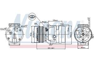 Компрессор кондиционера OPEL MOVANO A (X70) 1995-2014 г.