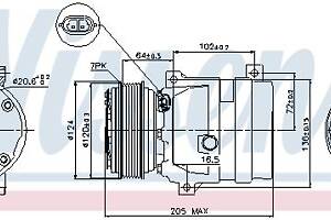 Компрессор кондиционера OPEL MOVANO A (X70) 1995-2014 г.