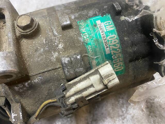 Компрессор кондиционера Opel Vectra C, Signum, 2002-2008, z22xe, z22yh, оригинал, б.у., 09225560 - Фото 2