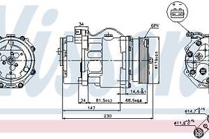 Компрессор кондиционера SEAT ALHAMBRA (7V8, 7V9) 1995-2010 г.