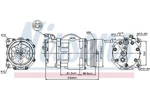 Компрессор кондиционера VW GOLF (1H1) / VW POLO (6V5) 1988-2010 г.