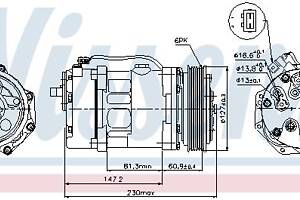 Компрессор кондиционера VW LT 28-46 (2DA, 2DD, 2DH) 1990-2006 г.