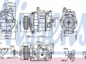 Компрессор кондиционера на Amarok, Transporter T5