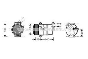 Компрессор на Astra G, Astra H, Meriva, Zafira B, Zafira C