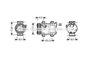 Компрессор на S60, S80, V70, XC70, XC90