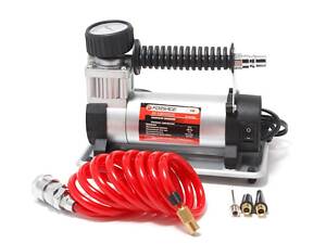 Компресор поршневий автомобільний з крученим шлангом F-94 'FORSAGE' (30л / хв, 12А) 12V