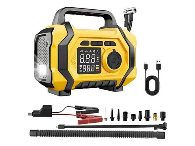 Компрессор портативный / Мини-компрессор для авто ATJ-201 - Фото 3