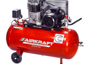 Компрессор ременной 100л, 360л/мин, 380В, 2,2кВт AIRKRAFT AK100-360T-380-ITALY