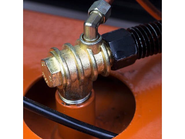 Компресор повітряний ремінний двоциліндровий Grad V 2.5 кВт 100л (2 крана) 7044185 - Фото 5