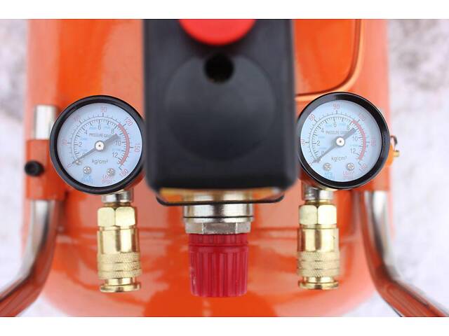 Компресор повітряний ремінний двоциліндровий Grad V 2.5 кВт 100л (2 крана) 7044185 - Фото 8