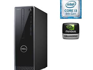 Компьютер Dell Inspiron 3470 SFF / Intel Core i3-8100 (4 ядра по 3.6 GHz) / 8 GB DDR4 / 256 GB SSD M.2 / nVidia Quadro T