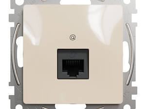 Компютерна розетка RJ45 CAT6 UTP Бежевий 73х73х35mm ABS-UV [SDD112461] Sedna Design & Elements Schneider Electric