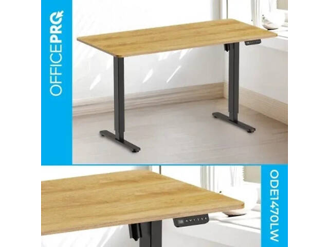 Комп'ютерний стіл OfficePro ODE1470LWW Light Wood/White (ODE1470LWW) - Фото 5