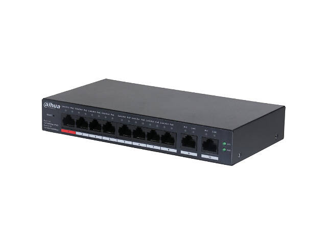 Комутатор 8 канальний PoE Dahua DH-CS4010-8ET-110 - Фото 1