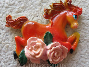 Конь магнит символ 2026 сувенир подарок новогодний год коня магниты 8х7см