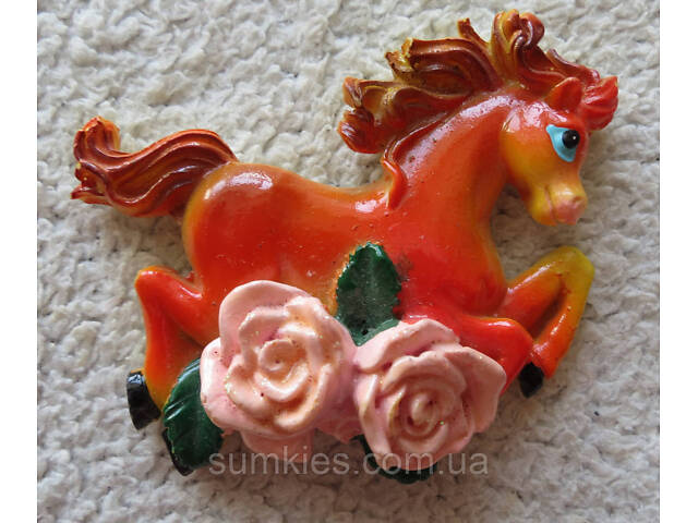 Конь магнит символ 2026 сувенир подарок новогодний год коня магниты 8х7см - Фото 3