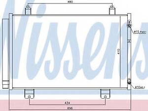 Конденсатор, кондиционер NISSENS 940434 на LEXUS LS седан (UVF4_, USF4_)