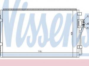 Конденсатор, кондиционер NISSENS 940449 HYUNDAI SANTA FÉ II (CM)