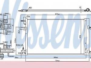 Конденсатор, кондиционер NISSENS 940533 на OPEL INSIGNIA