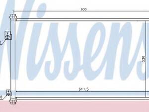 Конденсатор, кондиционер NISSENS 94733 на HONDA ACCORD Mk VII купе (CG)