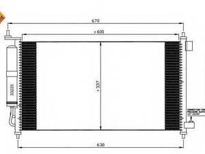 Конденсатор, кондиционер NRF 35583 на NISSAN MARCH III (K12)