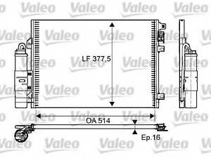 Конденсатор, кондиционер VALEO 814051 на RENAULT SYMBOL I (LB0/1/2_)