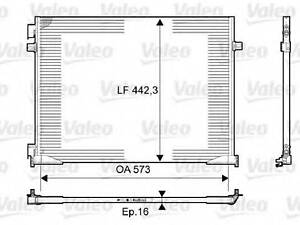 Конденсатор, кондиционер VALEO 814172 на RENAULT TRAFIC II автобус (JL)