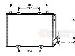 Конденсатор, кондиционер VAN WEZEL 30005232 на MERCEDES-BENZ E-CLASS седан (W210)