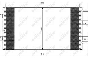 Конденсатор, система кондиционирования воздуха NRF 35505