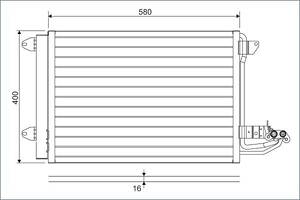 Конденсатор, система кондиционирования воздуха VALEO 817777