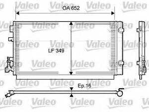 Конденсатор без хладогену VALEO 814094 на RENAULT SCÉNIC III (JZ0/1_)