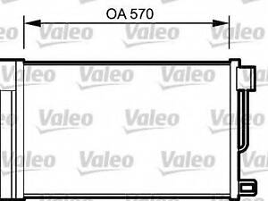 Конденсатор без хладогену VALEO 818193 на OPEL CORSA D