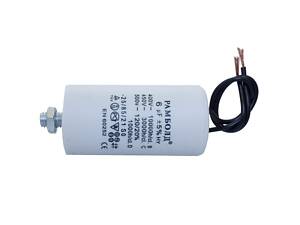 Конденсатор CBB60 Асеса - 6 мкФ x 450В, провод+болт