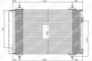 Конденсатор кондиционера CITROENPEUGEOT BerlingoJumper308ExpertPartner 1,4-2,0 02&gt DELPHI TSP0225548 на CITROËN C