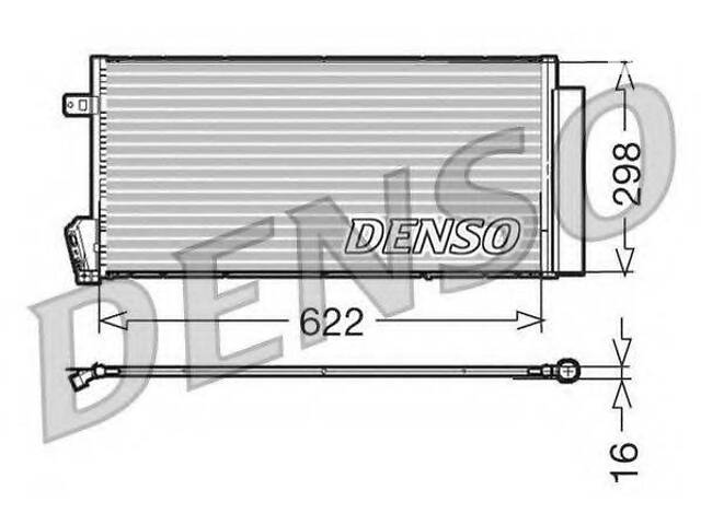Конденсатор кондицiонера FIAT Doblo 1,3-2,0 10> >  DENSO DCN09018 на FIAT DOBLO фургон/универсал (263)