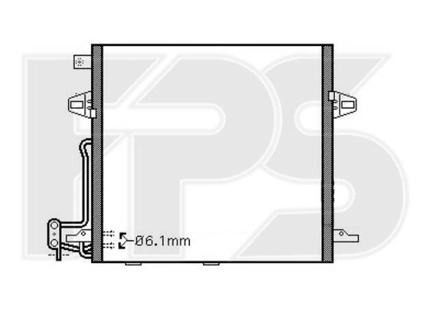 Конденсатор кондиционера Mercedes GL -Class W164 (06 -)