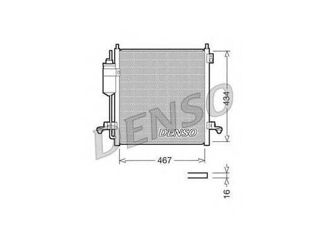 Конденсатор кондицiонера MITSUBISHI L200 05-15 DENSO DCN45001 на MITSUBISHI TRITON (KB_T, KA_T)