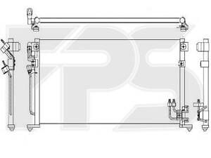 Конденсатор кондиционера Mitsubishi Lancer (96-)