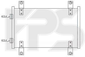 Конденсатор кондиціонера на Boxer , Ducato, Jumper