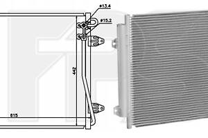Конденсатор кондиціонера на Passat B6, Passat B7, Passat B8, Passat CC