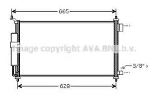Конденсатор кондиционера NISSAN JUKE/ MICRA/ TIIDA (выр-во Nissens)