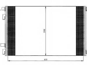 Конденсатор кондиционера RENAULT Grand Scenic 04- (выр-во NRF) NRF 35449 на RENAULT MEGANE II Sport Tourer (KM0/1_)